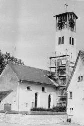 Kirchturm vor dem Umbau 1985
